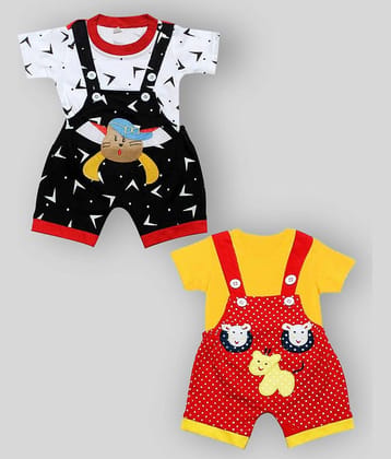Babeezworld Pack of 2 Baby Girls 100% Cotton ( Multicolor )