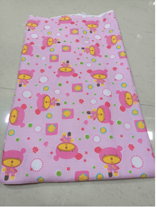 SOFT COTTON FABRIC FOR KIDS COLOR ( CARNATION PINK  )