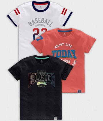 CODEZ Pack of 2 Boys Cotton Blend T-Shirt ( Multicolor )