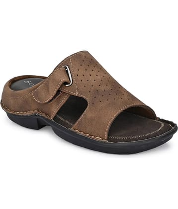 softio Brown Flip Flops