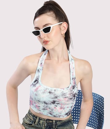 Bene Kleed Women's Polyester Drawstring Top ( Blue )
