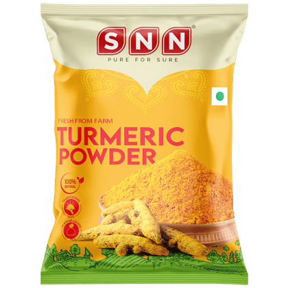 SNN Turmeric Powder - Flavourful & Rich Aroma, 100% Natural, 100 g Pouch