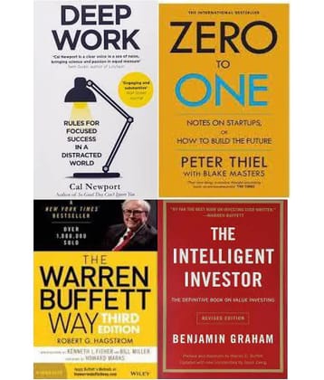 Deep Wook + Zero to one + The warren buffett way + The Intelligent Investor