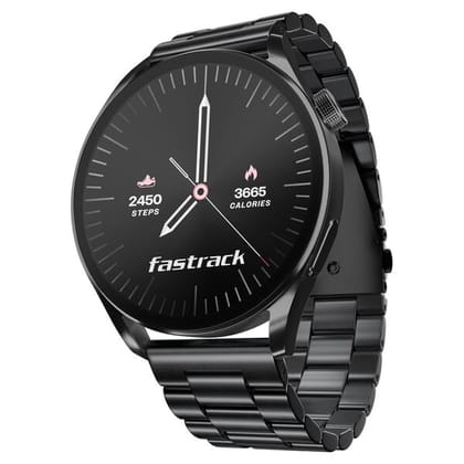 Fastrack Dezire FX1 Smart Watch with 1.38" Inch Ultra VU HD Display Bluetooth Calling , IP68 Water Resistant- Black