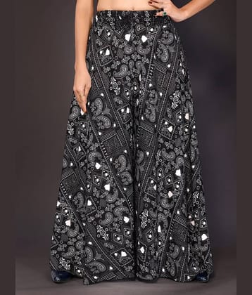 NightBlue - Black Viscose Women's Palazzo ( Pack of 1 )