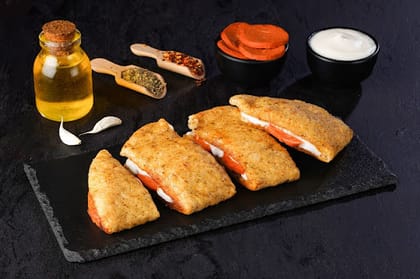 Chicken Pepperoni Garlic Bread