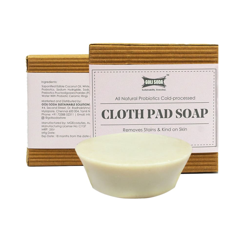 Goli Soda All Natural Probiotics Cloth Pad & Diaper Soap - 90 Gms (Pack Of  2)