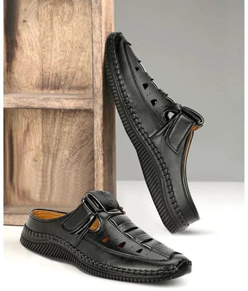 Buxton - Black Mens Sandals - None