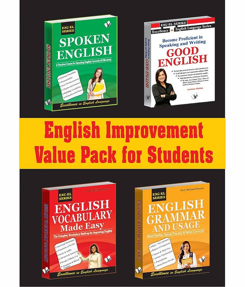 English Improvement Value Pack for Students: Guide To Increase Vocabulary, Polish Grammar and Its Usage for Writing and Speaking Good English