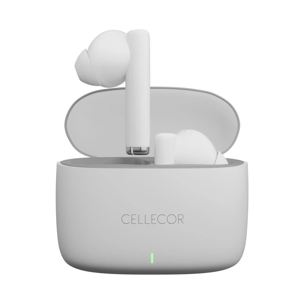 Cellecor BroPods CB11 TWS With 45 Hrs, ENC, 13mm Driver, BT v5.1, Voice Assistant, IPX4 Bluetooth- White