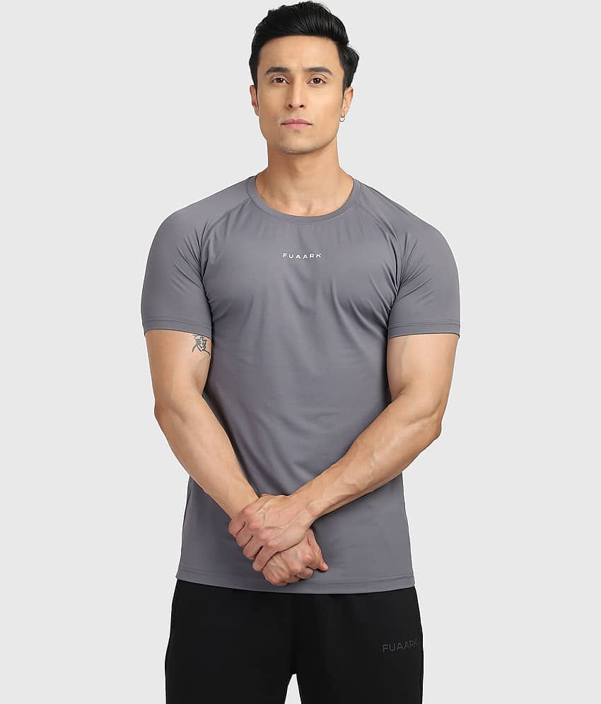 Fuaark Red Polyester Slim Fit Men's Sports T-Shirt ( Pack of 1 )