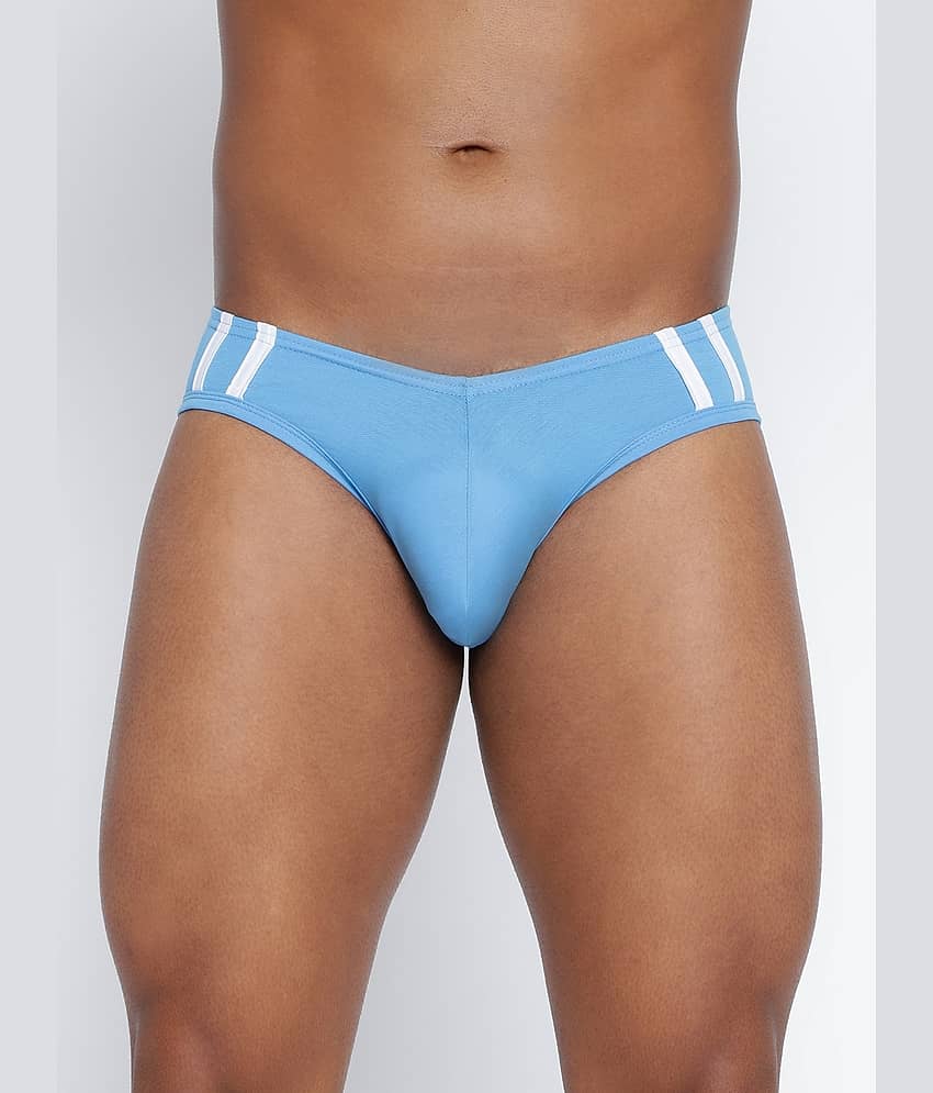 BASIICS By La Intimo Pack of 1 Cotton Blend Briefs For Men's ( Red )