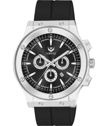 Lorenz Black Silicon Analog Men's Watch