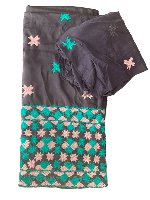 Full Jaal Phukari Suit Dress Material