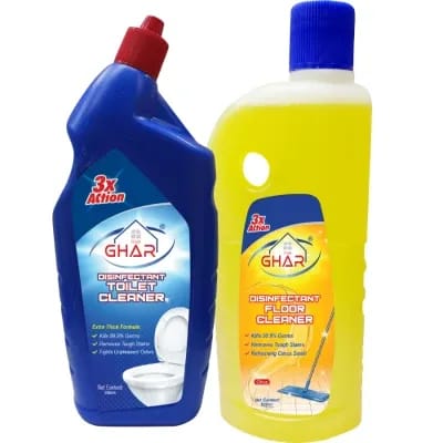 Mai Ghar Safai Combo Toilet Cleaner 500 ml and Floor Cleaner 500 ml)