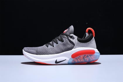 NikeMen's Joyride Run Flyknit - Dark Grey/Bright Crimson-Euro 41