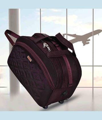 Red vick 20 Ltrs Purple Polyester Duffle Trolley