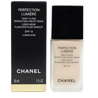 CHANNEL FOUNDATION PERFECTION LUMIERE LONG WEAR FLAWLESS FLUID MAKE UP SPF-10 - BEIGE ROSE - SHADE 12