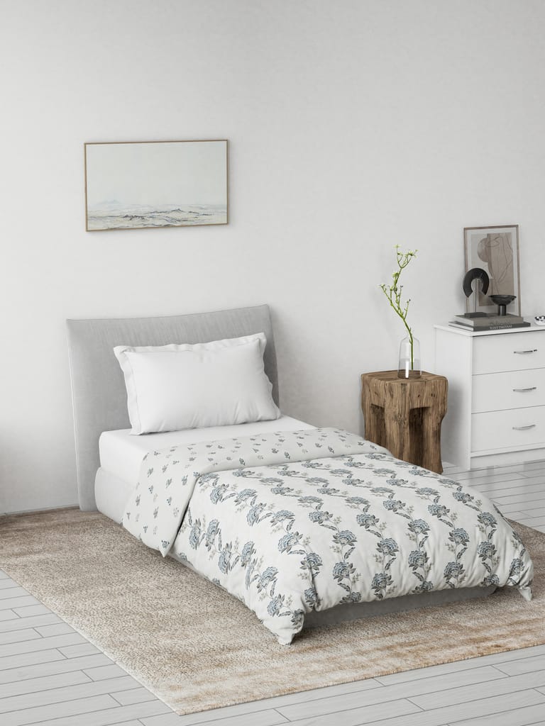 DDecor 100% Premium Cotton Single Reversible Dohar | Geometric Printed | Soft & Comfortable | Perfect for Everyday Bedroom Use | Zeta Collection | 137 CM X 229 CM - Brown