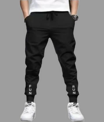 attitude start of fashion Black Lycra Men's Joggers ( Pack of 1 )