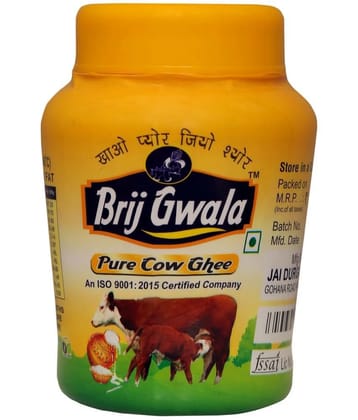 BRIJ GWALA Made Traditionally from Curd Ghee for Better Digestion and Immunity Ghee 500 mL