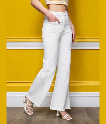 Miss Chase - White Denim Bootcut Women's Jeans ( Pack of 1 )
