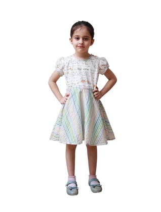 DE CHEVALERiE en Rouge  -Tulip Juliet Frock - Pastels  5- 6 Years