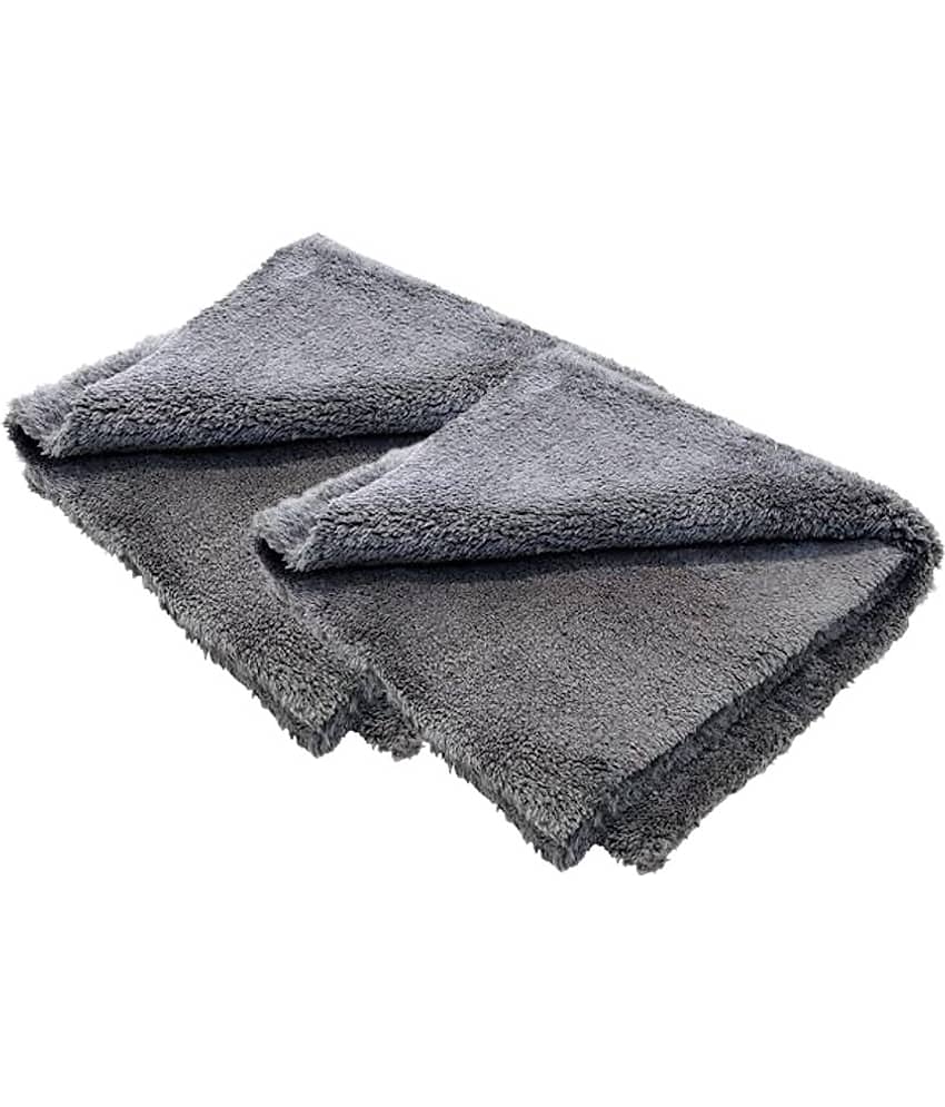 Mahek Accessories - Grey 500 GSM Drying Towel For Automobile ( Pack of 2 )