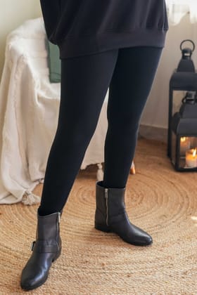 Jules Knitted Leggings-Black