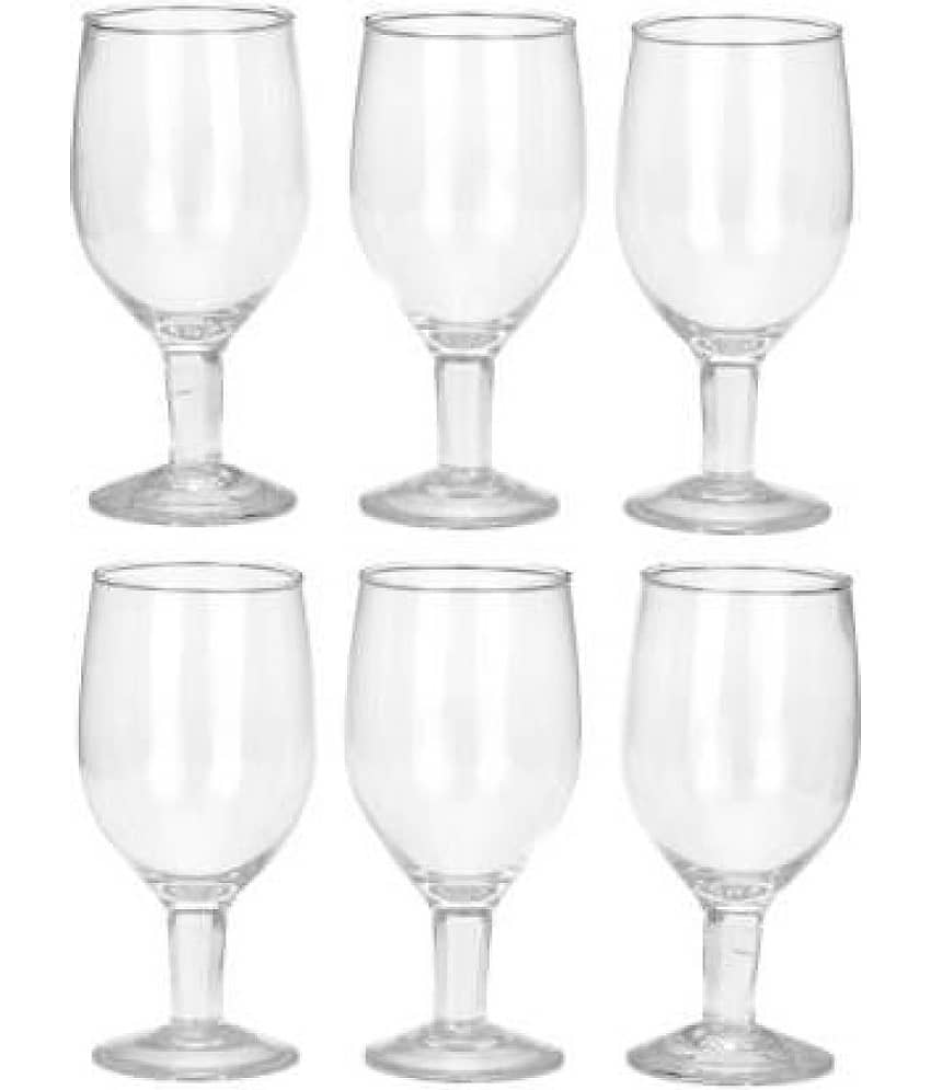 Afast Wine  Glasses Set,  180 ML - (Pack Of 6)