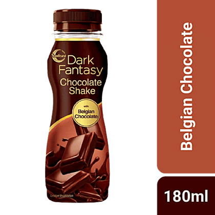 Sunfeast Dark Fantasy Chocolate Shake - With Belgian Chocolate, 180 ml Bottle