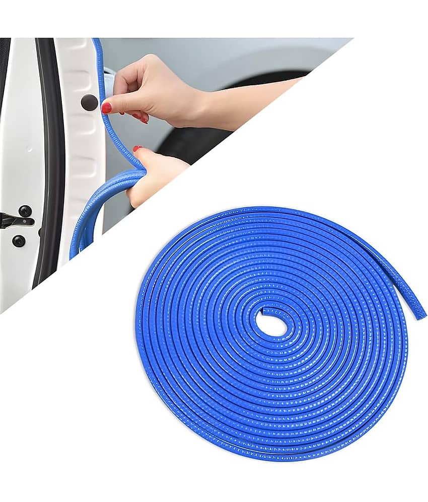 CarFrill Door Guard Rubber Blue