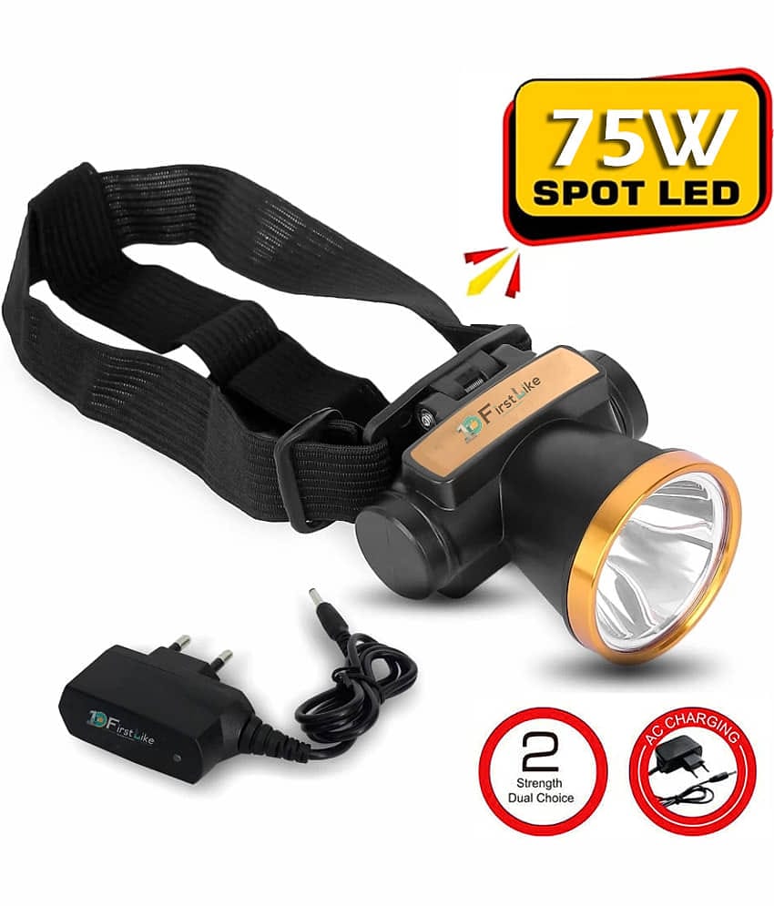 FIRSTLIKE - Above 50W Rechargeable Flashlight Torch ( Pack of 1 )