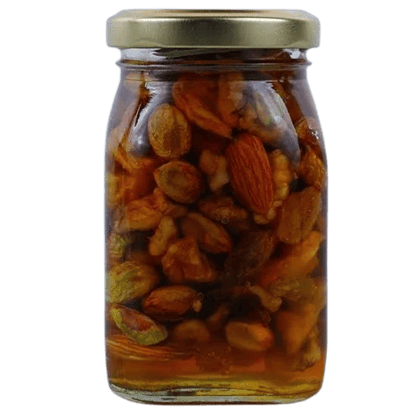 Premium Honey Infused with a Mix of Dry Fruits and Seeds Premium Honey Infused with a Mix of Dry Fruits and Seeds
