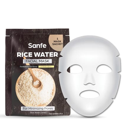 Sanfe Rice Water Facial Mask Sheet - 25g Sanfe Rice Water Facial Mask Sheet - 25g