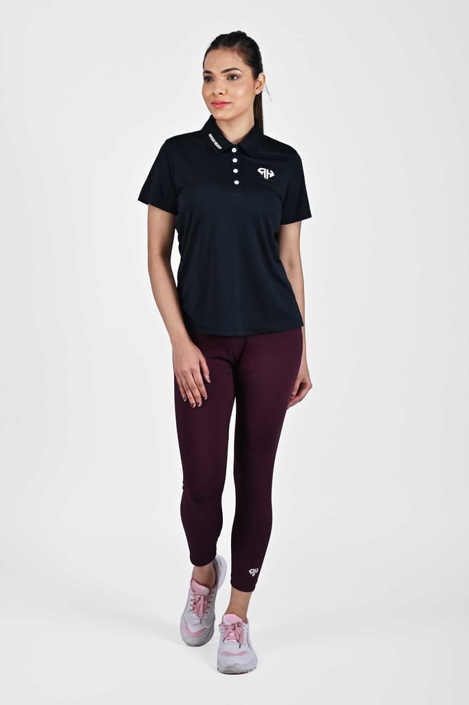 Navy AH Women Polo Shirt