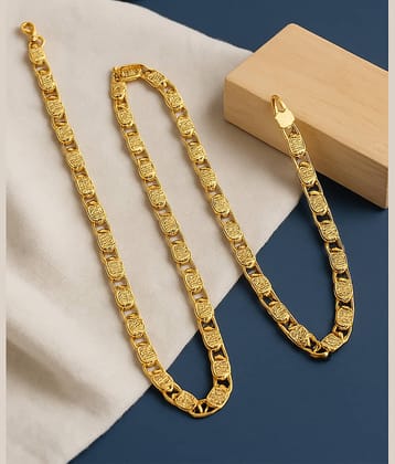 SHANKH-KRIVA Gold Plated Chain ( Set of 1 )
