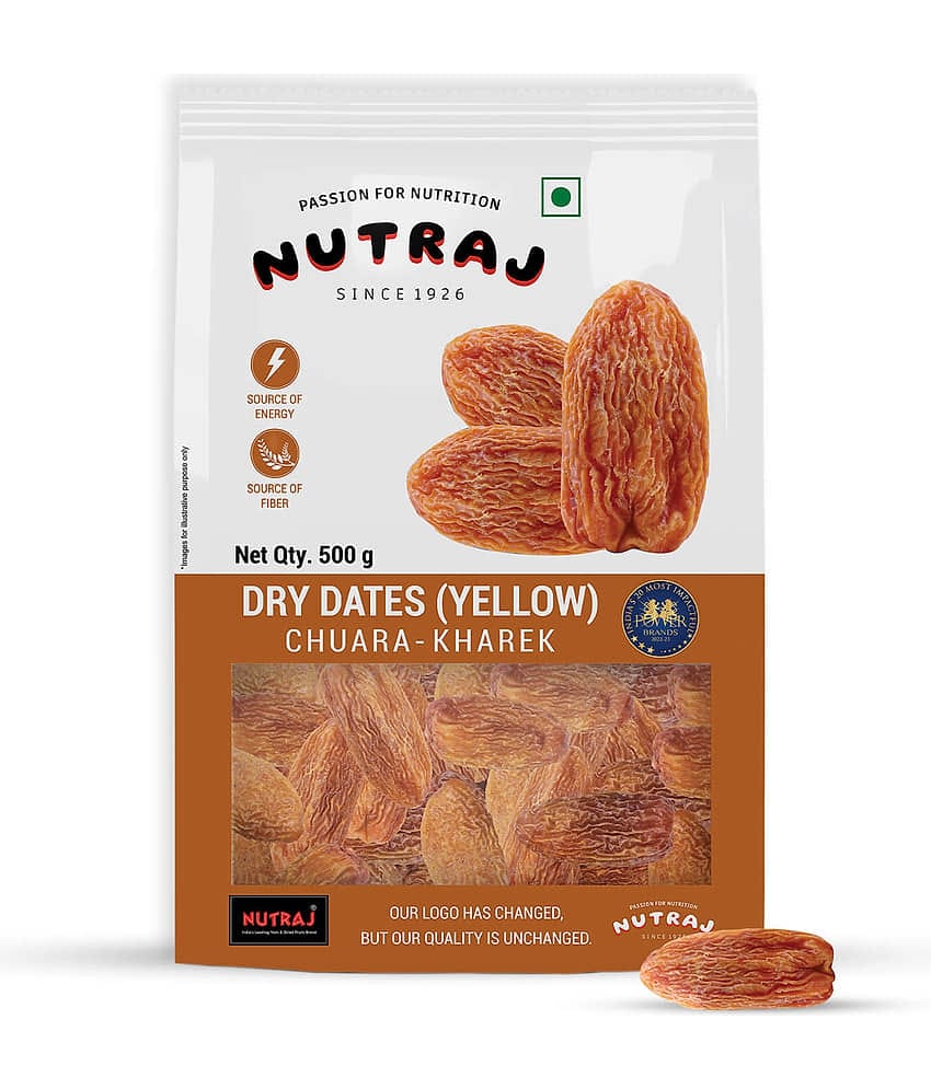 Nutraj Dry Dates (Yellow - Chuara Kharek) 500 Gm)