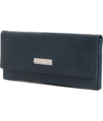 Fostelo - Blue Faux Leather Purse