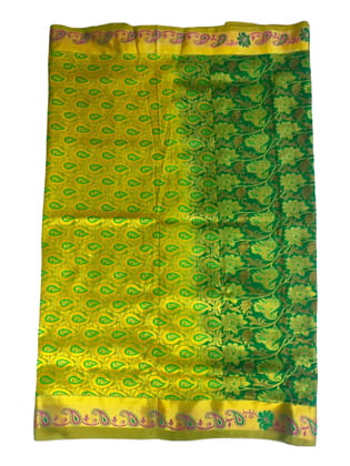 Green and Gold Zari Woven Kanjivaram Silk Saree