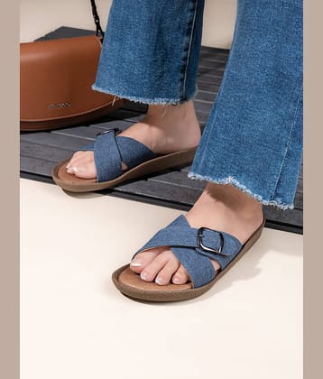 Fentacia Blue Women's Slipper