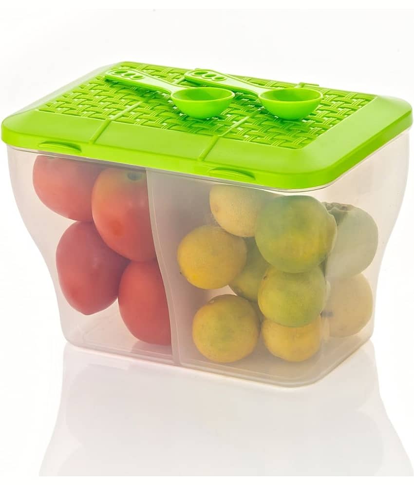 MAGICSPOON Plastic Green Multi-Purpose Container ( Set of 1 )