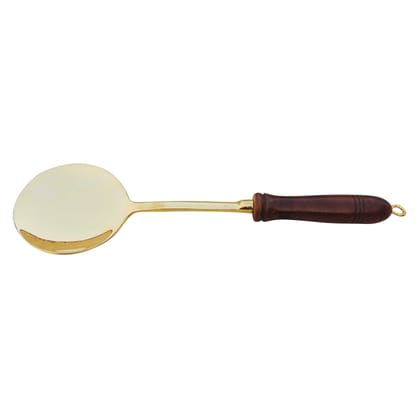 Brass Karchali With Wooden Handle (BCMAS178 D)