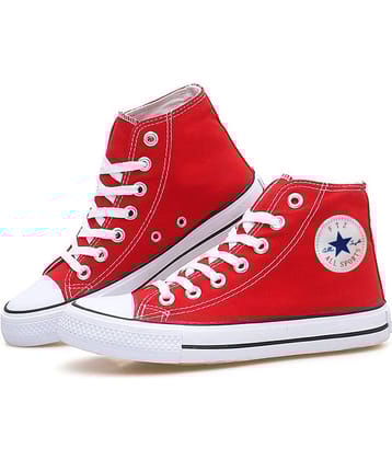 Trenduty - Red Men's Sneakers