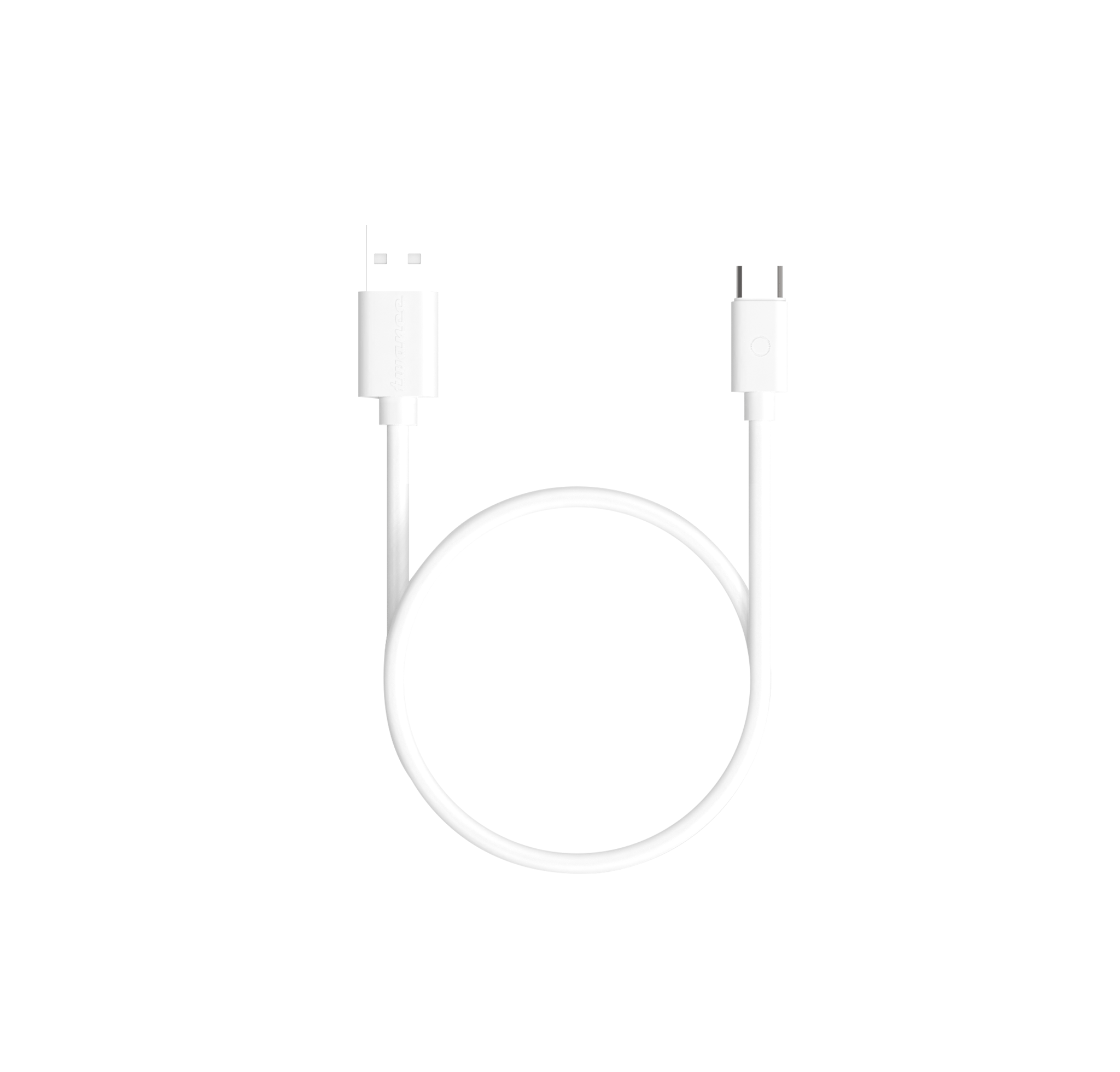 Twance T21W  PVC - Type C to USB Charging & data transfer Cable, 1.25 M, White