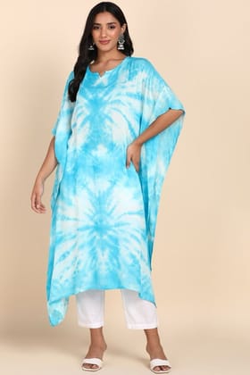 Jaipuri tie and dye kaftaan-S