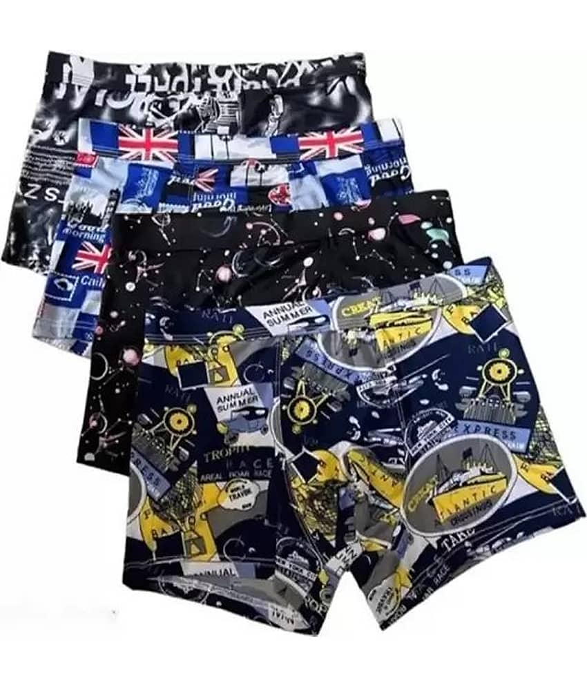 CAVENDRES Pack of 5 Boys Cotton Blend Trunks ( Multicolor )