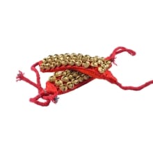 Kathak Big Bells Ghungroo Good Quality Ghungroo 3 Line Velvet Pad Indian Classical Danc