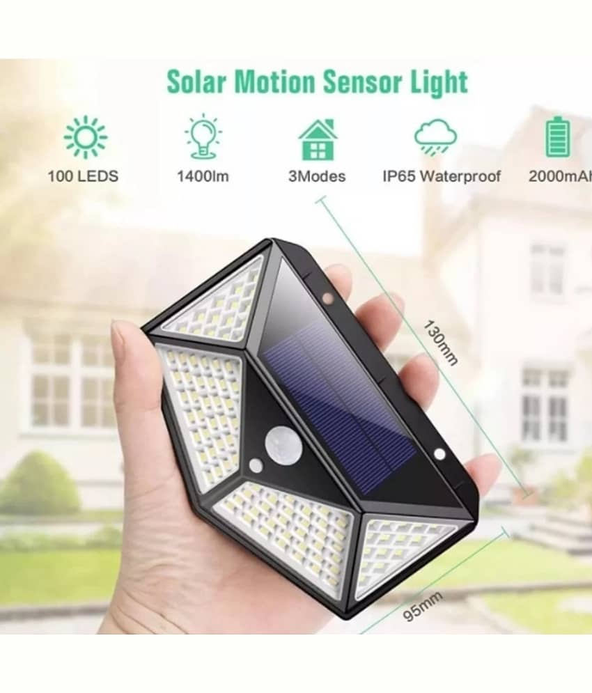 ZESTRUM 1W Solar Outdoor Wall Light ( Pack of 1 )