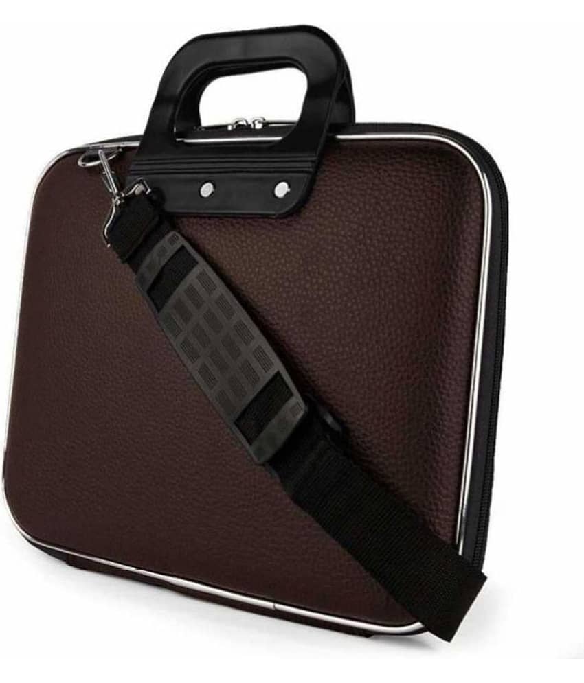 Da Tasche Brown P.U. Office Bag